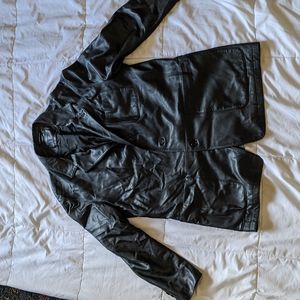 Men's Leather Coat 54 XL